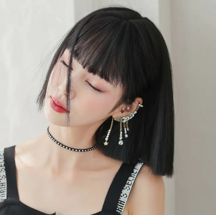 齐肩短发怎么扎好看